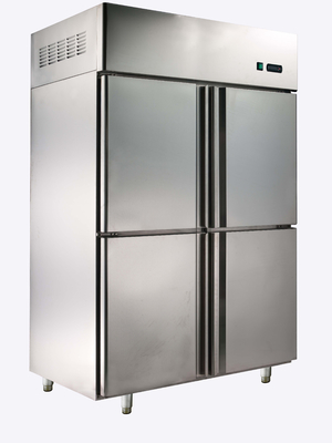 ステンレス鋼 4 の小さいドアのホテルのための商業冷凍装置 900L